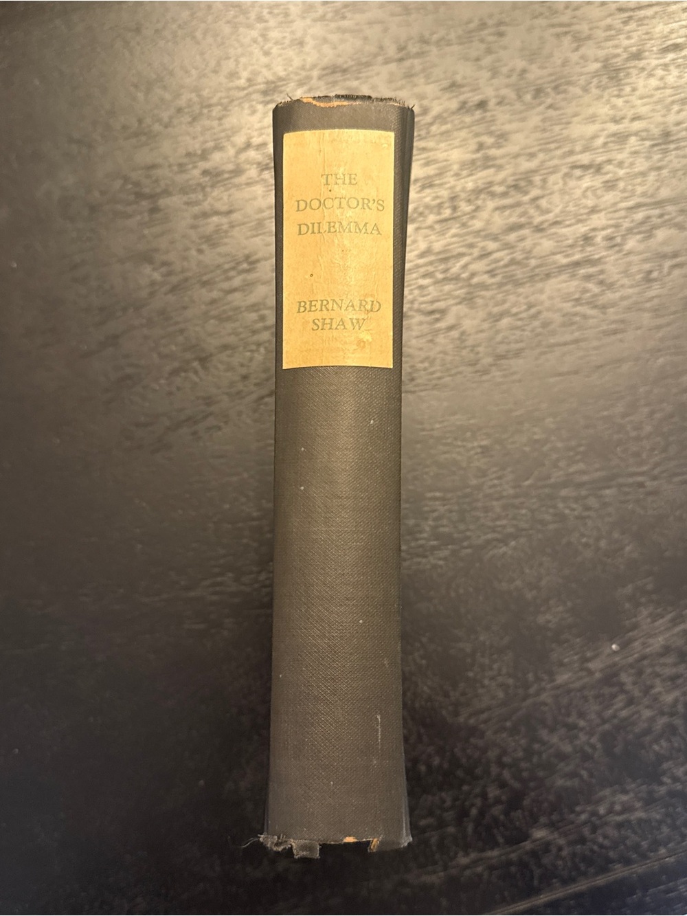The Doctor's Dilemma by Bernard Shaw - Black Cloth Hardcover- 1st Edition 1911